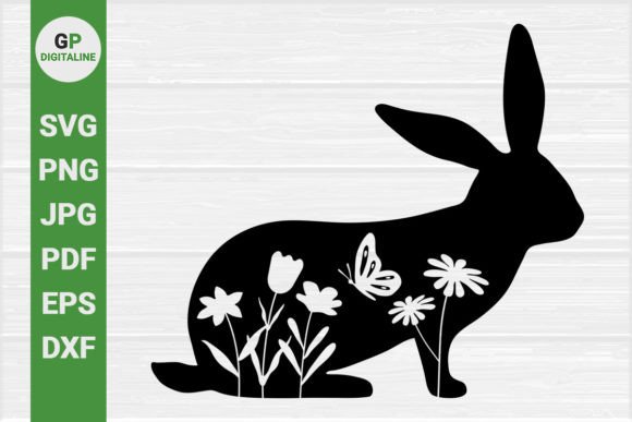 Easter Bunny, Butterfly, Flowers SVG – A Versatile Graphic for Crafting
