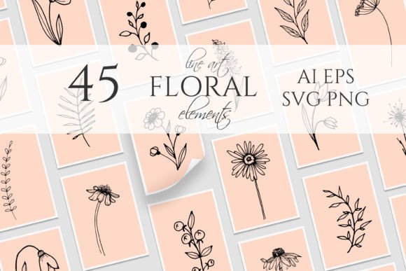 Floral Graphics for Creative Projects