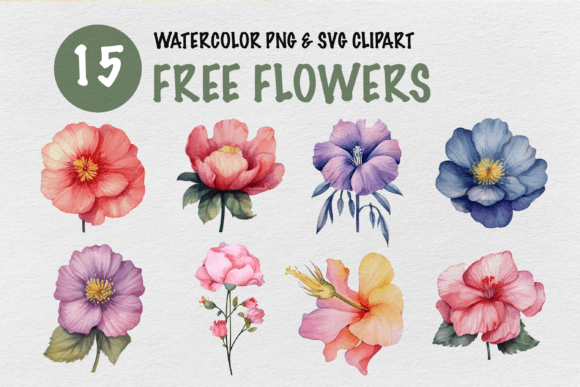 Flowers Watercolor Clipart