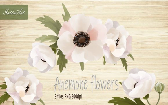 Spring Watercolor Flowers Graphics