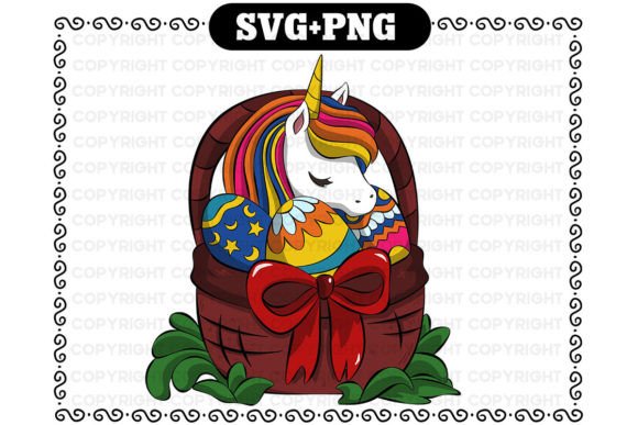 Unicorn with Flowers Graphics for Local Branding